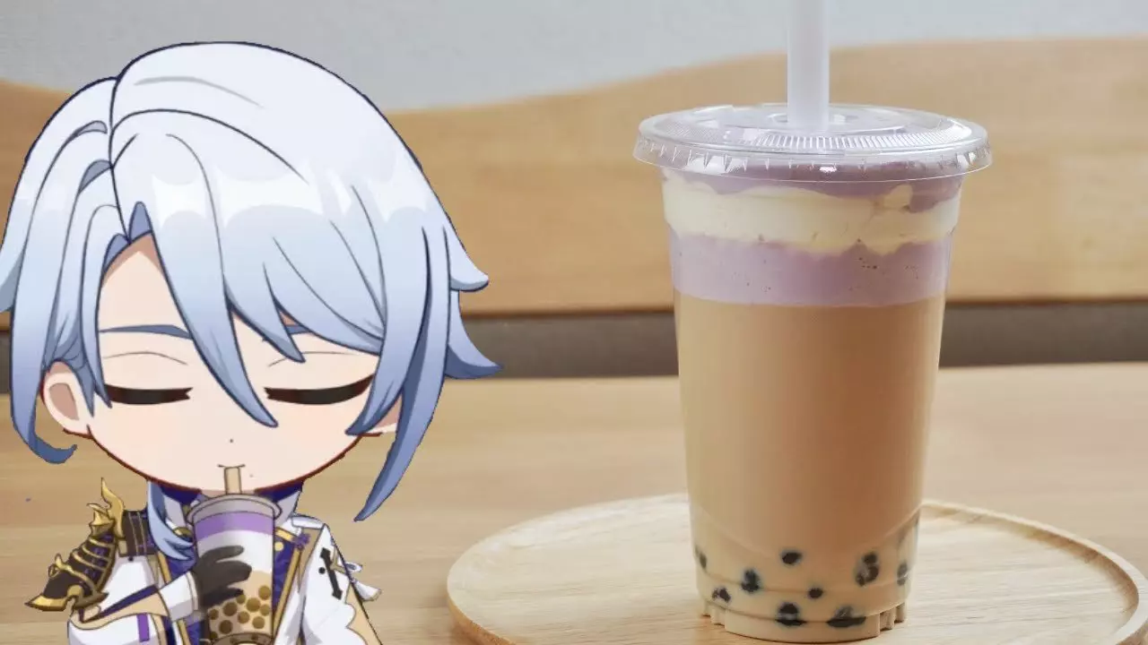Thumbnail for Genshin Impact: Ayato's favorite boba milk tea "Milk Tea Medley" /  原神料理 神里綾人の大好きなタピオカ 五目ミルクティー再現