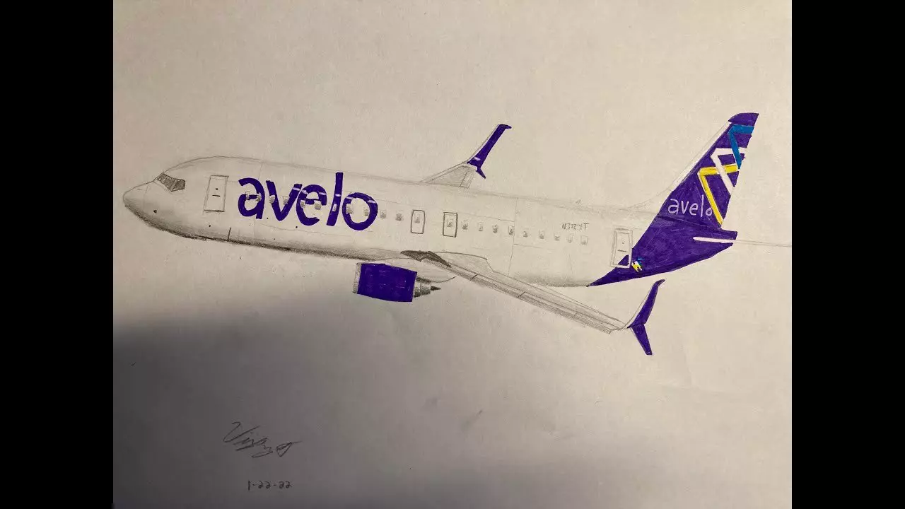 Thumbnail for Avelo Airlines Boeing 737 | Timelapse Drawing