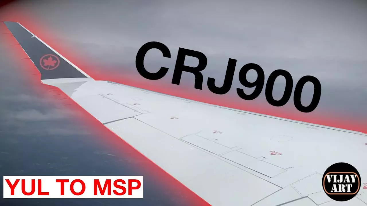 Thumbnail for Air Canada CRJ900 Takeoff & Landing | YUL to MSP