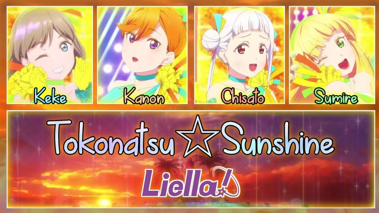 Thumbnail for Tokonatsu☆Sunshine (常夏☆サンシャイン) - Liella! [FULL ENG/ROM LYRICS + COLOR CODED] | Love Live!