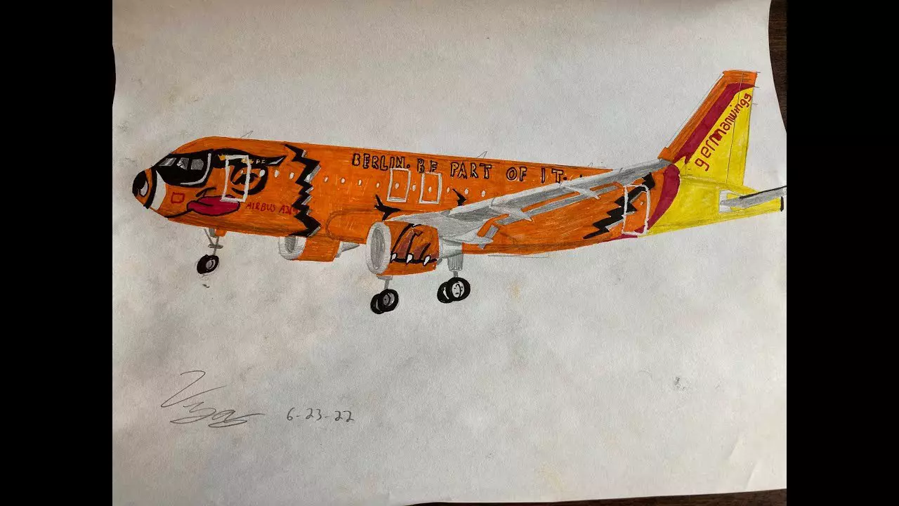 Thumbnail for Germanwings A319 Special Livery | Timelapse Drawing