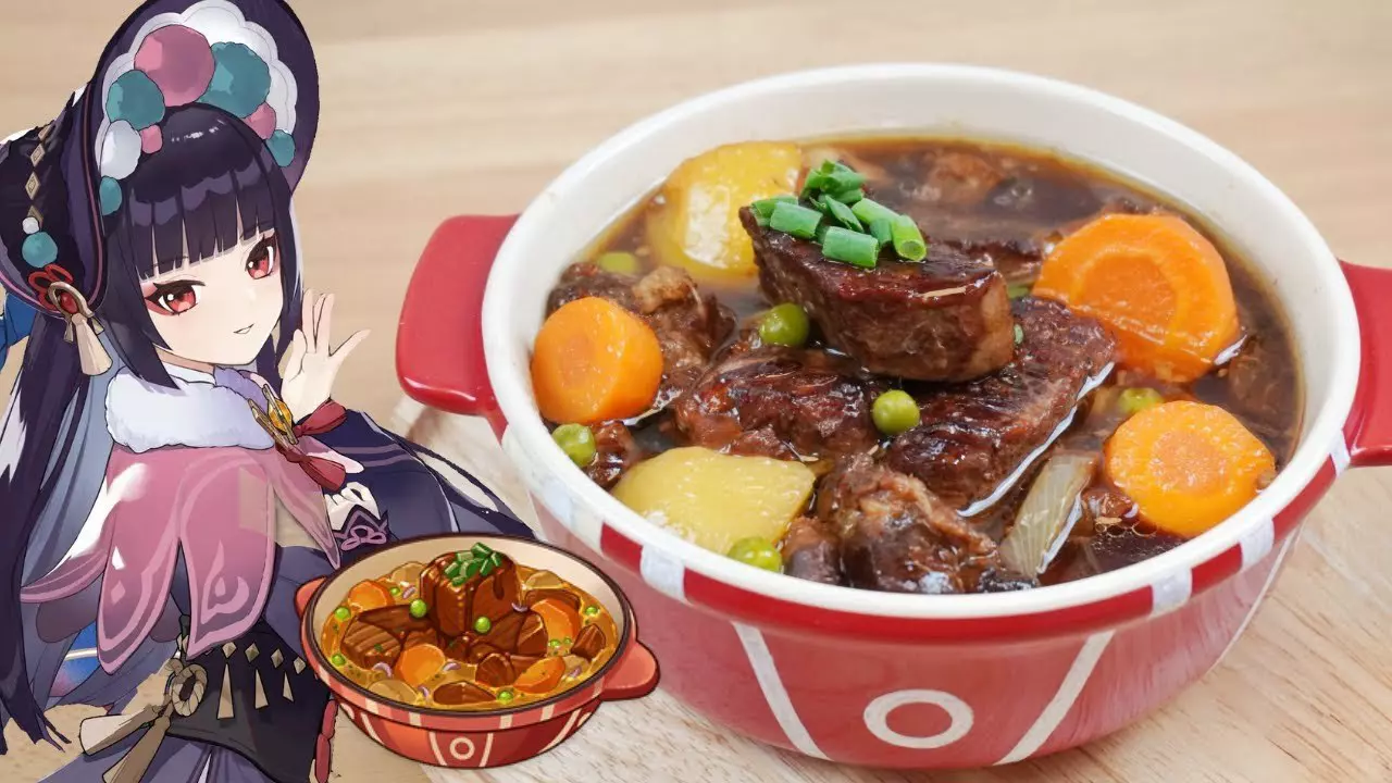 Thumbnail for Genshin Impact: Liyue Food "Braised Meat" for Yunjin / 原神料理「獣肉シチュー」再現