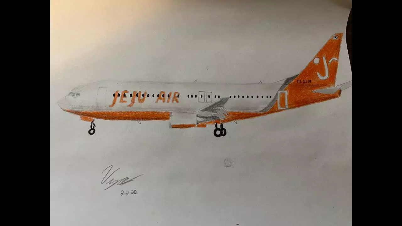 Thumbnail for Jeju Air 737 | Timelapse Drawing
