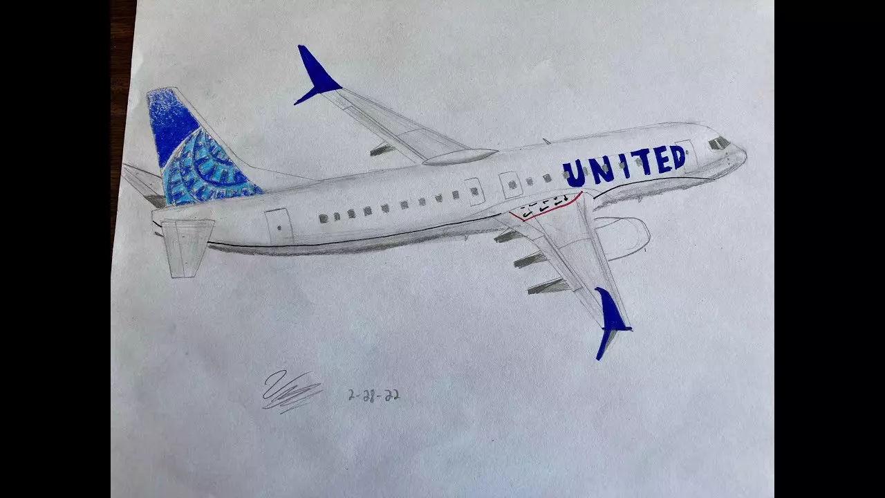 Thumbnail for United Airlines 737 New Livery | Timelapse Drawing