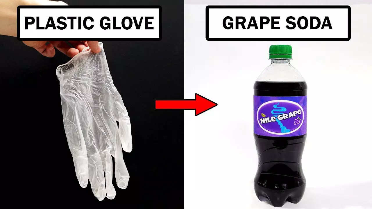 Thumbnail for Turning plastic gloves into grape soda