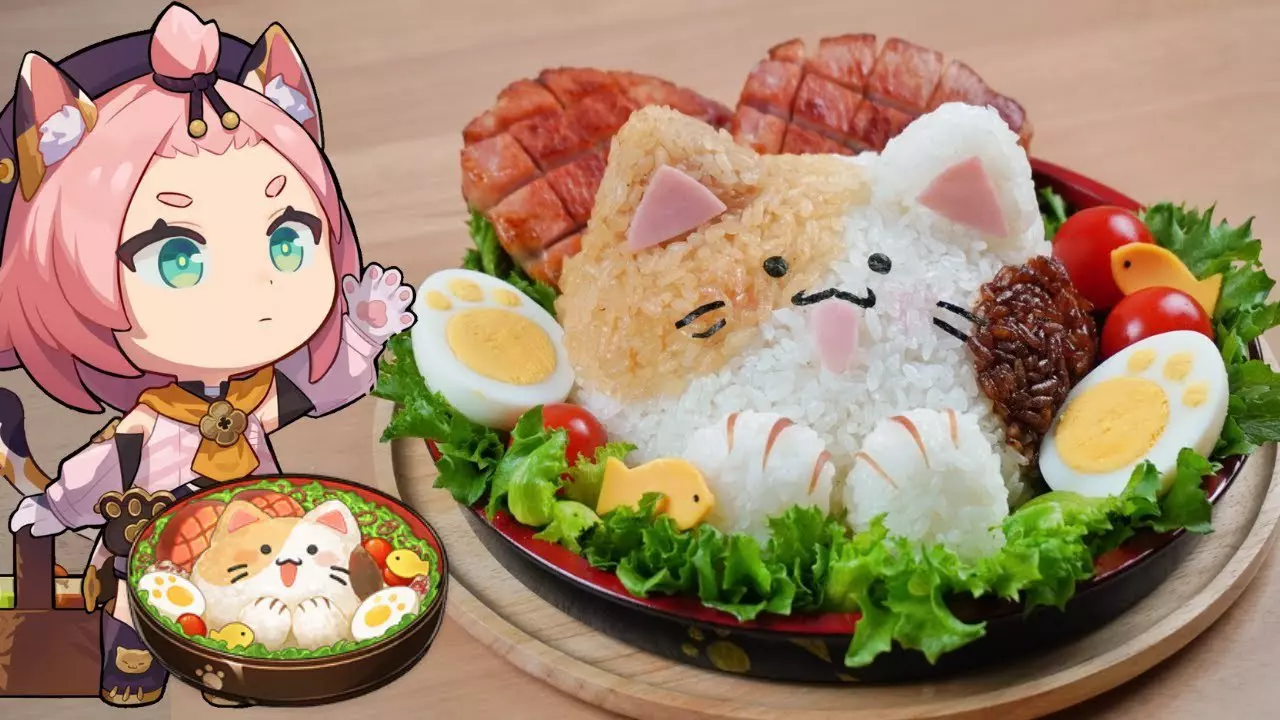 Thumbnail for Genshin Impact Recipe: The Cutest Food Ever, "Invigorating Kitty Meal" | 原神 稲妻料理 「活力にゃんこ飯」再現