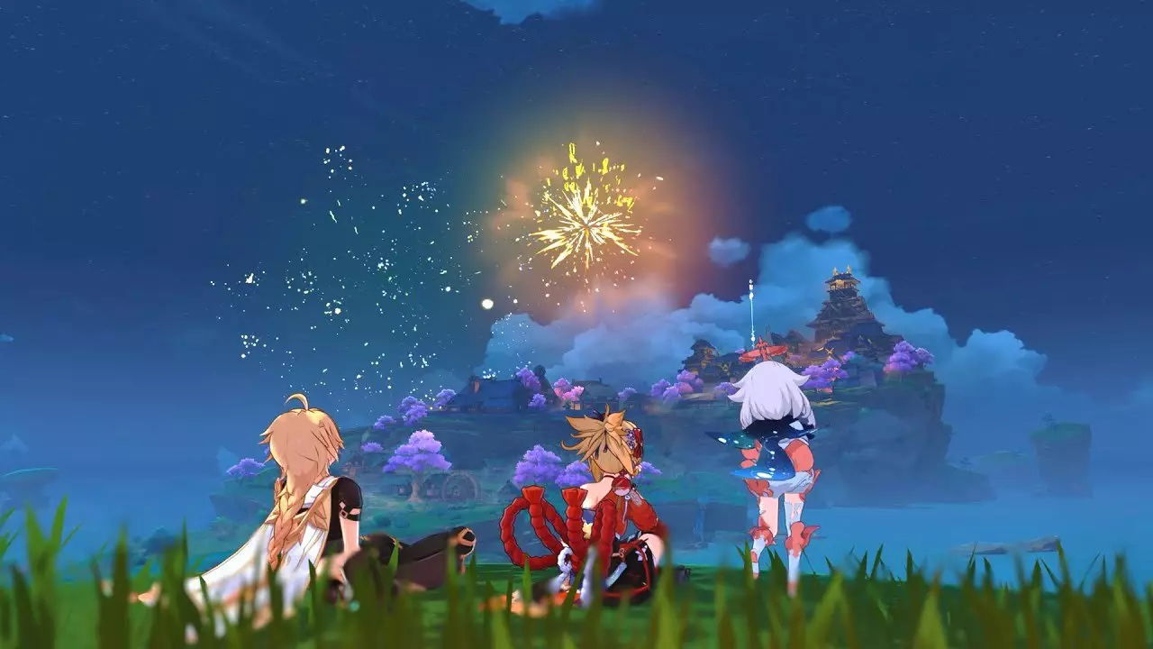 Fireworks Scene - Yoimiya Story Quest | Genshin Impact